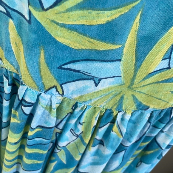 Summer Dress palm leaves SZ 12 - Picture 3 of 5